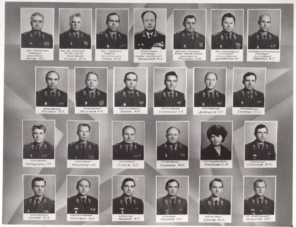 Офицерско-преподавательский состав МВВПОУ 1984 год