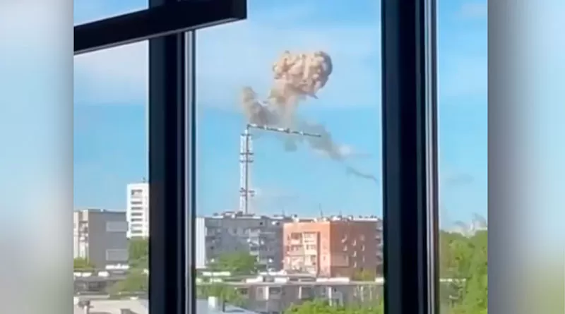 Удар по телевышке в Харькове